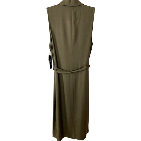 Tahari Tabatha Olive Sleeveless Utility Dress - Size 12 (NWT) - Picture 2 of 5